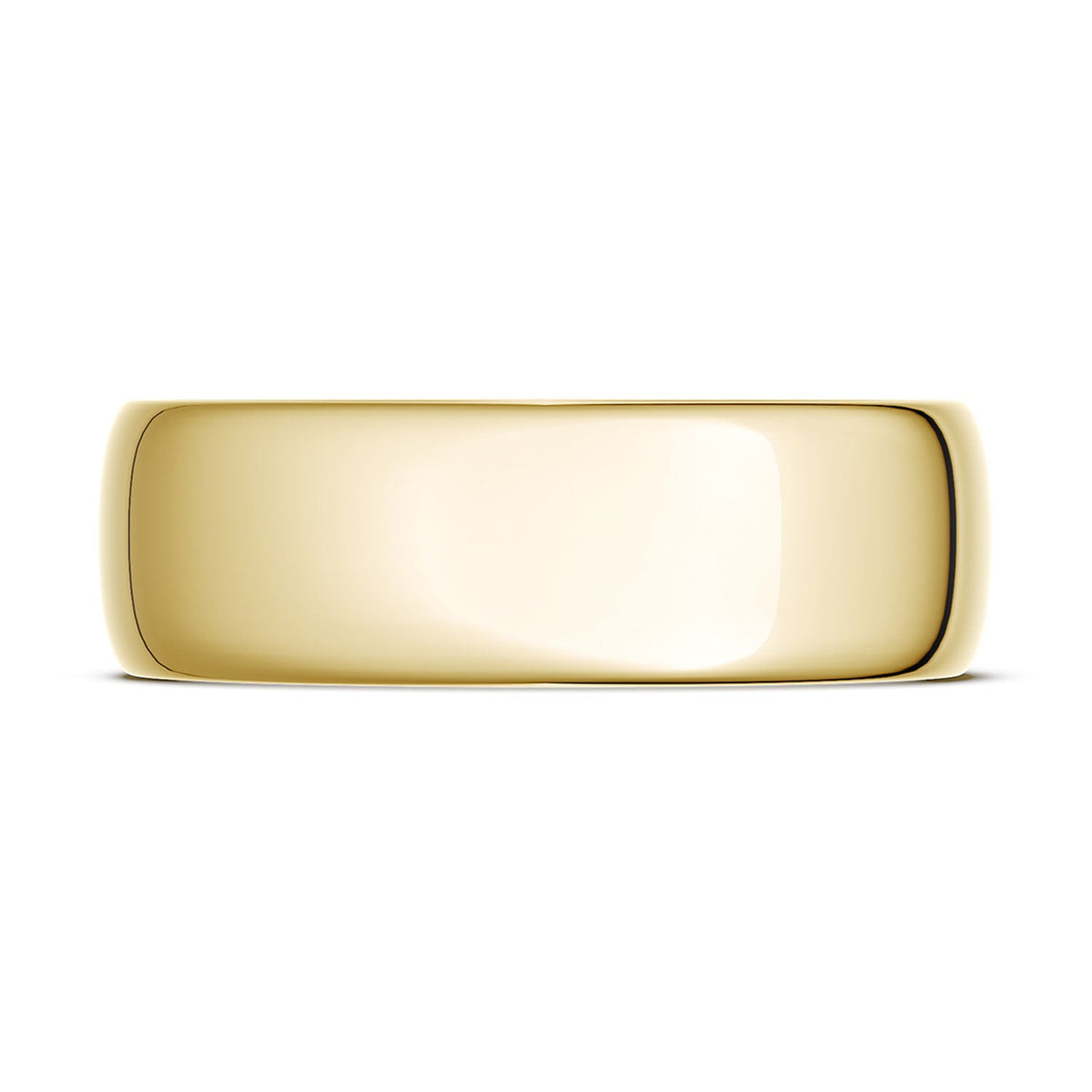 Classic Rounded in High Polish Finish Wedding Band