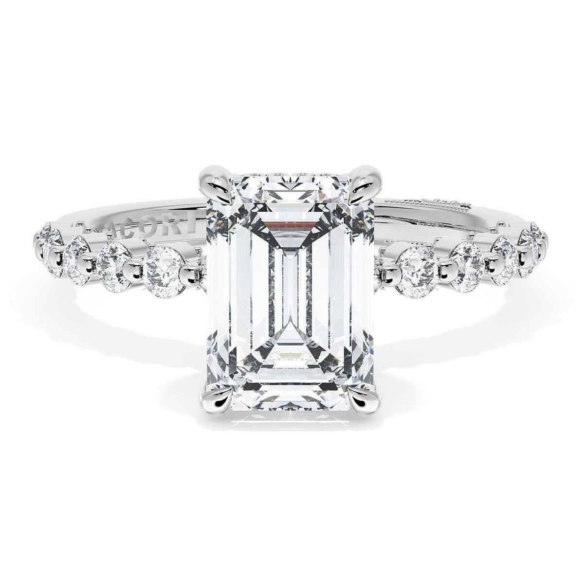 Emerald Solitaire Engagement Ring