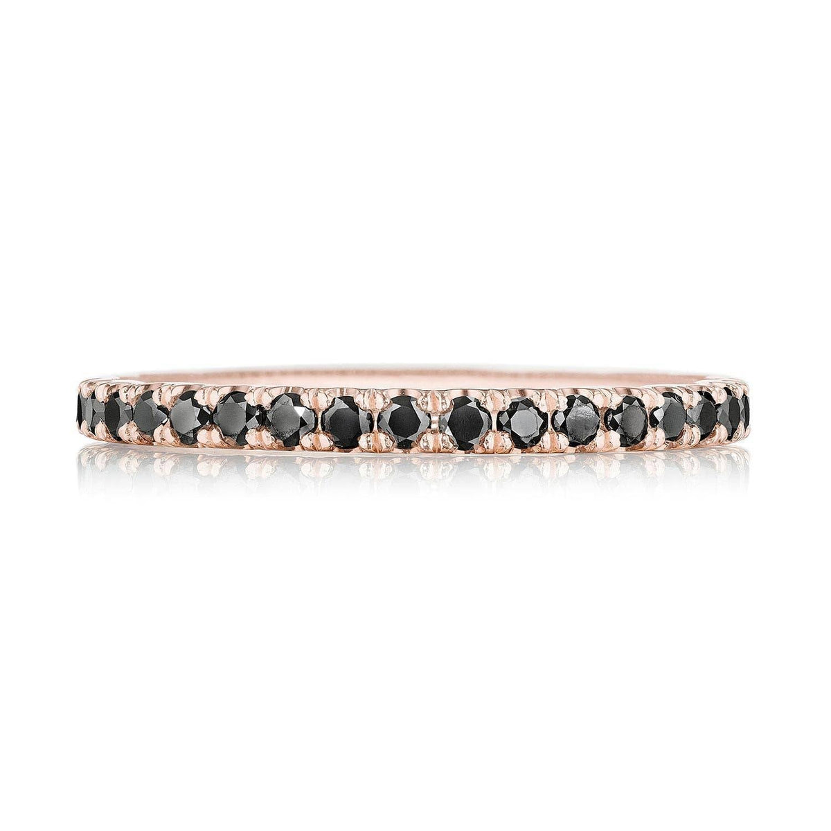 String of Black Diamonds Ring