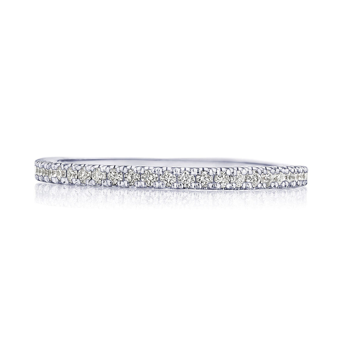French Pav�� Diamond Wedding Band - 1.5mm