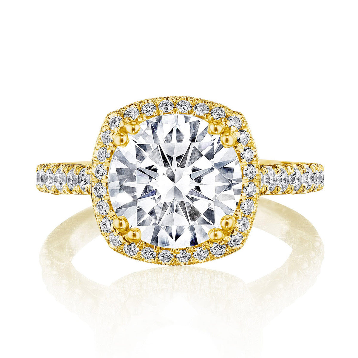 Cushion Bloom Engagement Ring