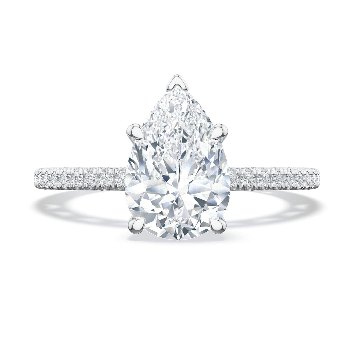 Pear Solitaire Engagement Ring