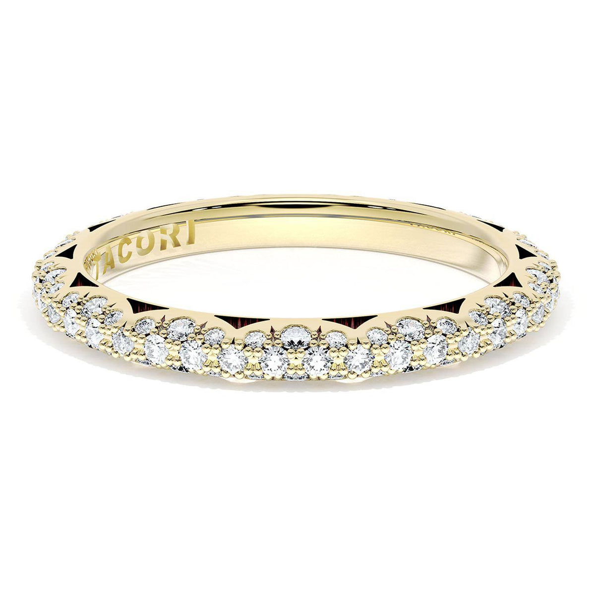 Pav������ Diamond Wedding Band, 2.4mm