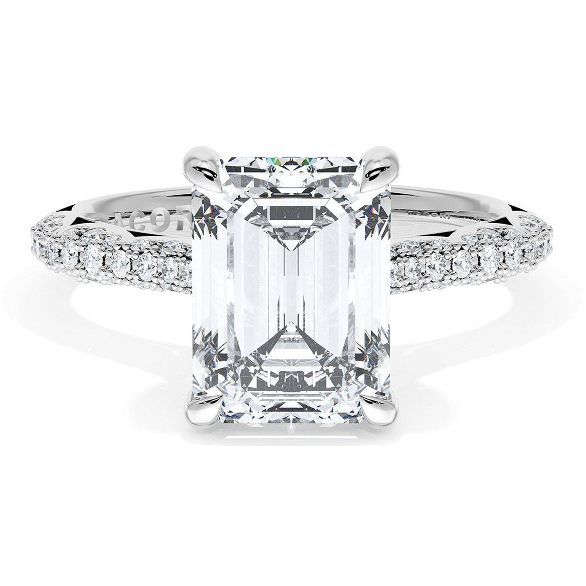 Emerald Bloom Engagement Ring