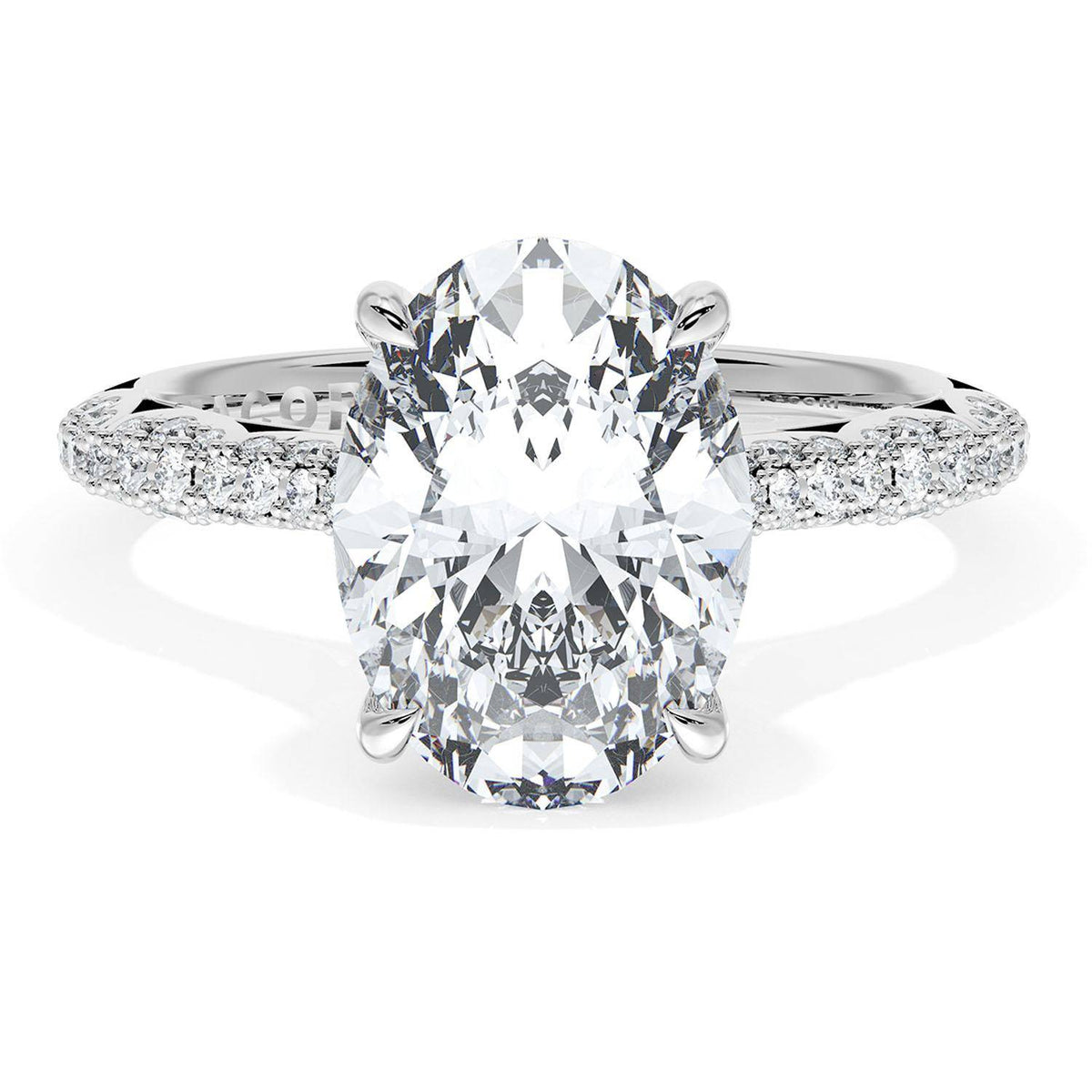 Oval Bloom Engagement Ring