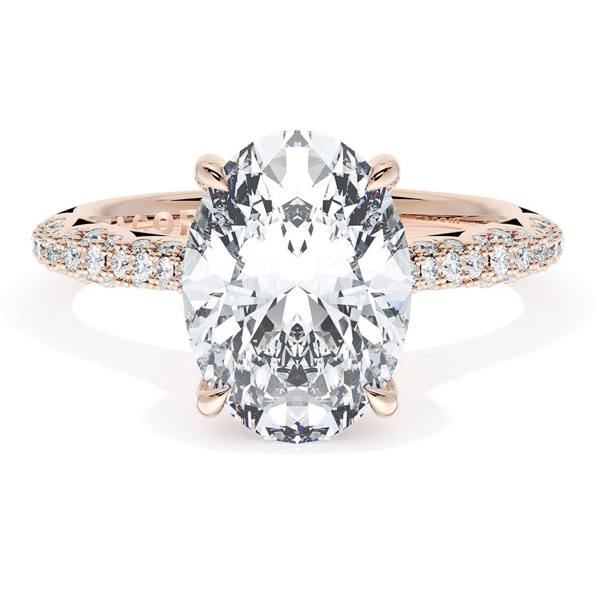 Oval Bloom Engagement Ring