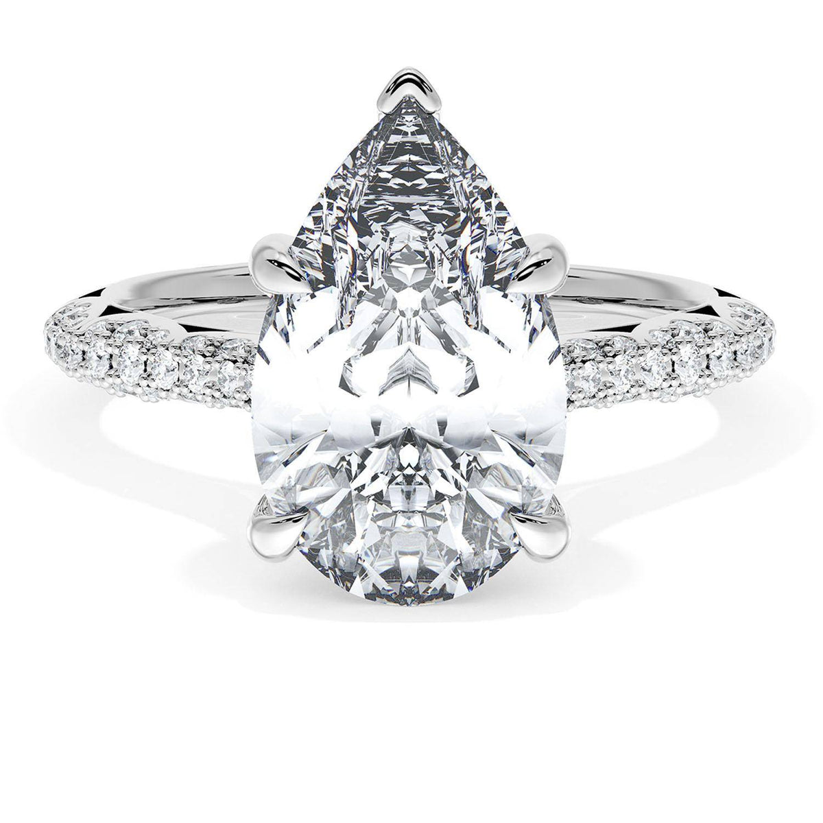 Pear Bloom Engagement Ring
