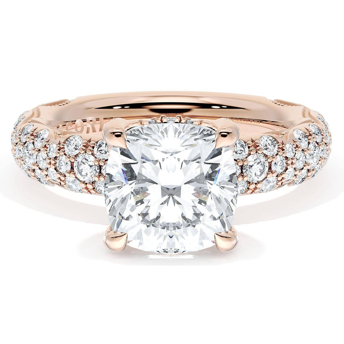 Cushion Bloom Engagement Ring