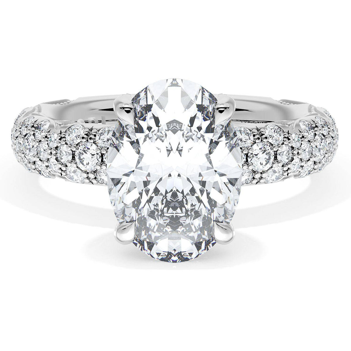 Oval Bloom Engagement Ring