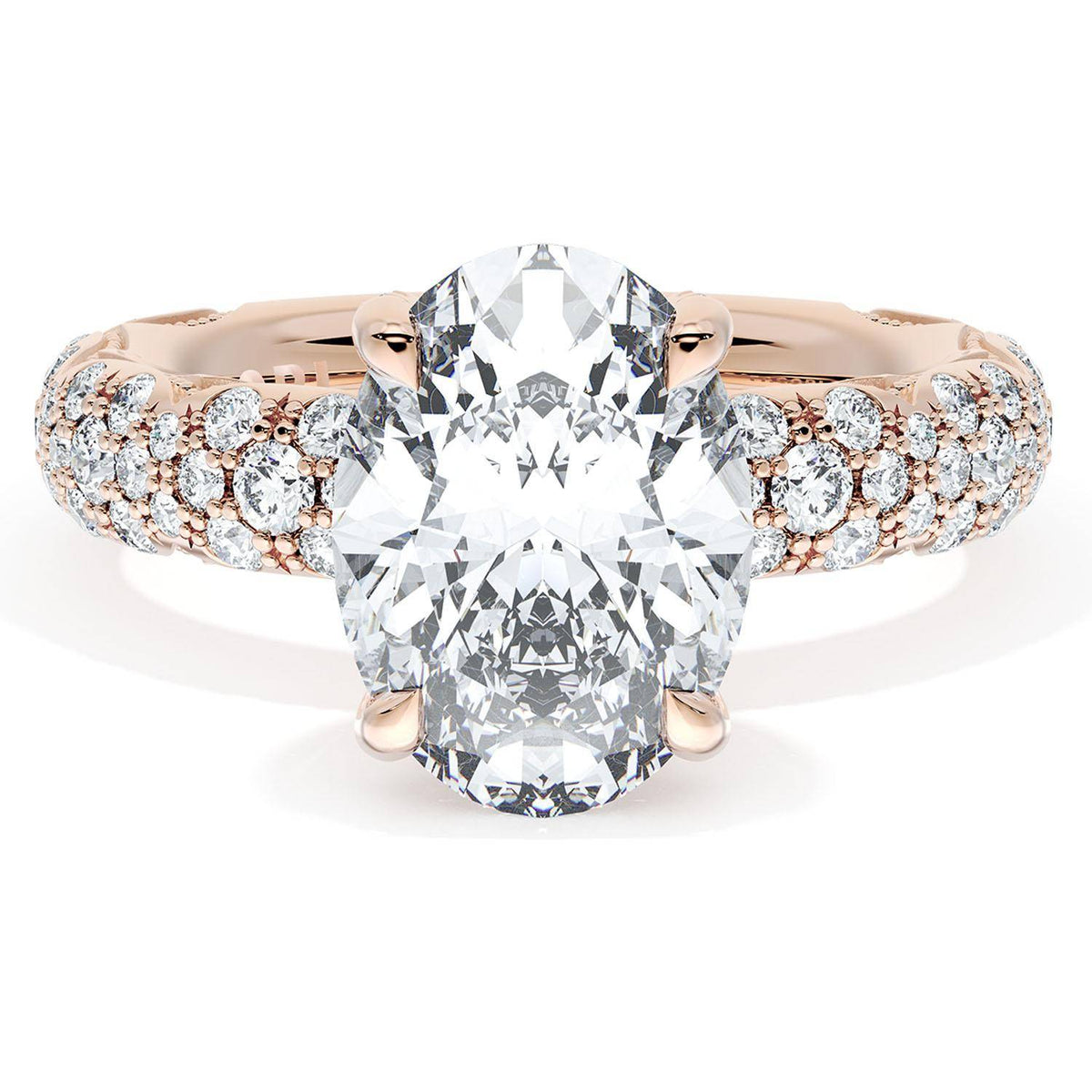 Oval Bloom Engagement Ring