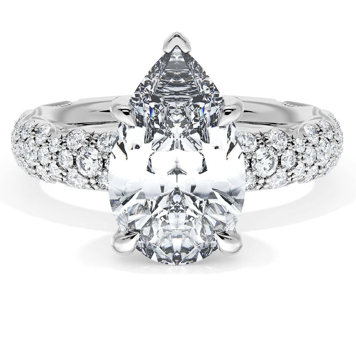 Pear Bloom Engagement Ring