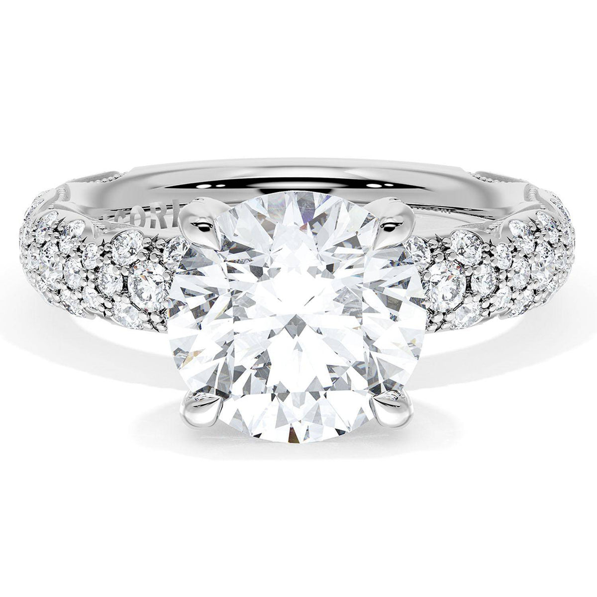 Round Bloom Engagement Ring