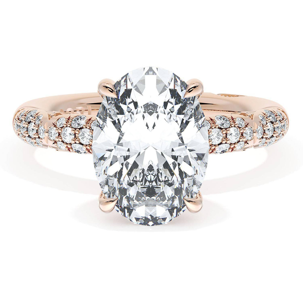 Oval Bloom Engagement Ring