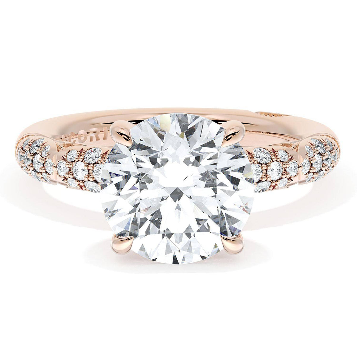 Round Bloom Engagement Ring