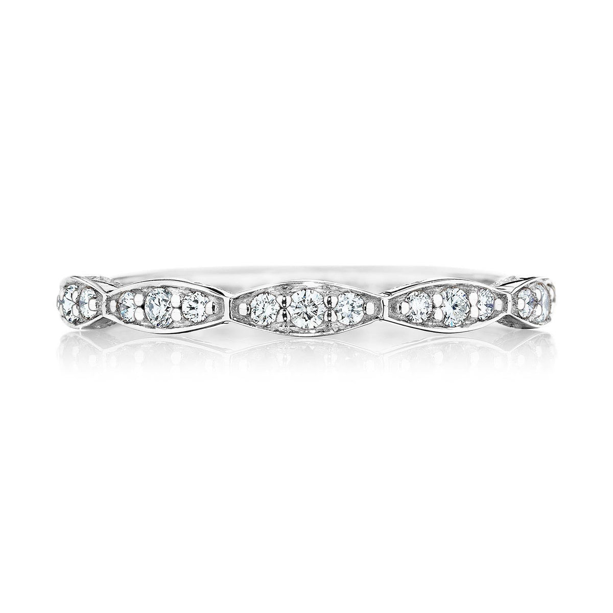 Marquise Design Wedding Band with Diamond