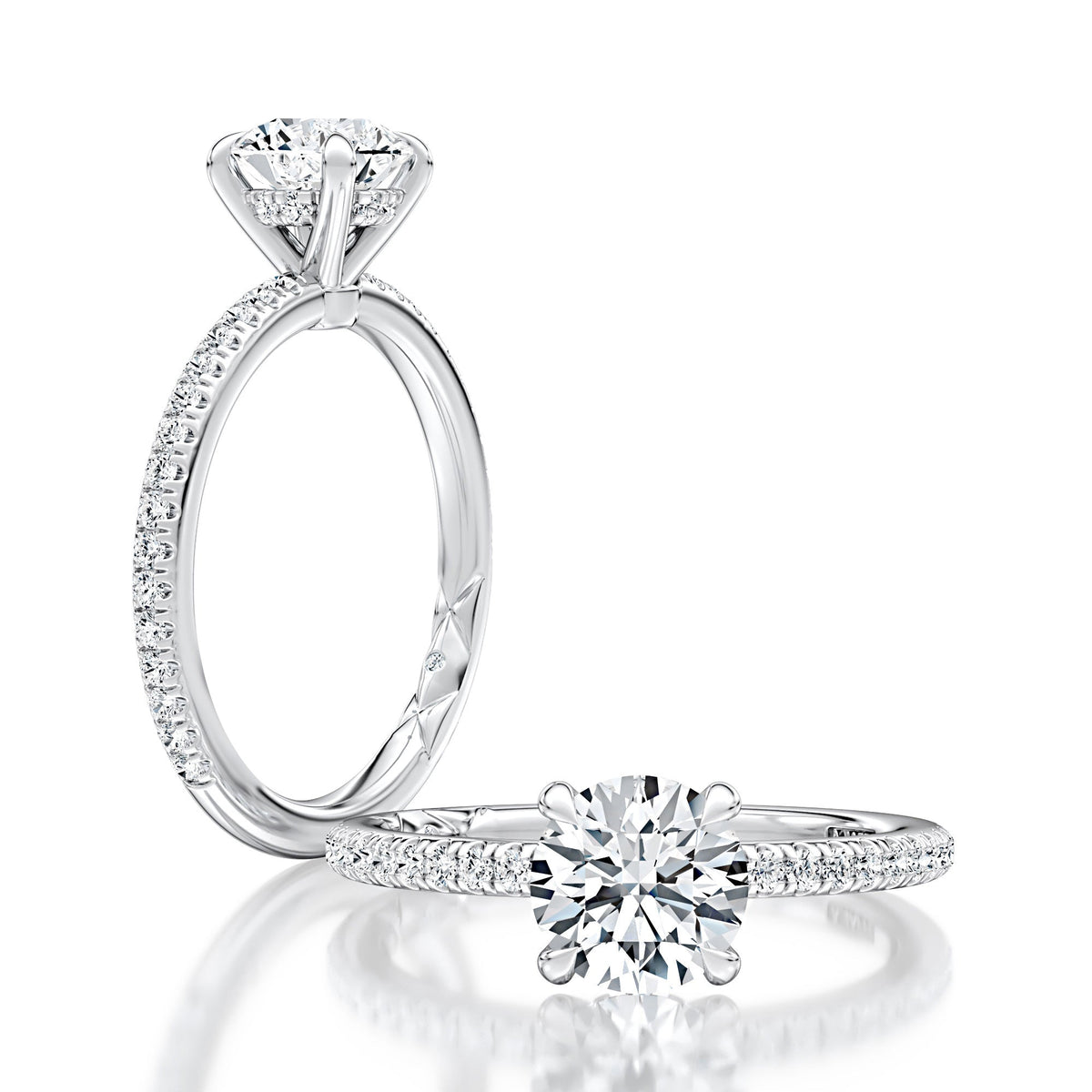 A.JAFFE A.JAFFE Quilted Engagement Rings MECRD2567 MECRD2567/73