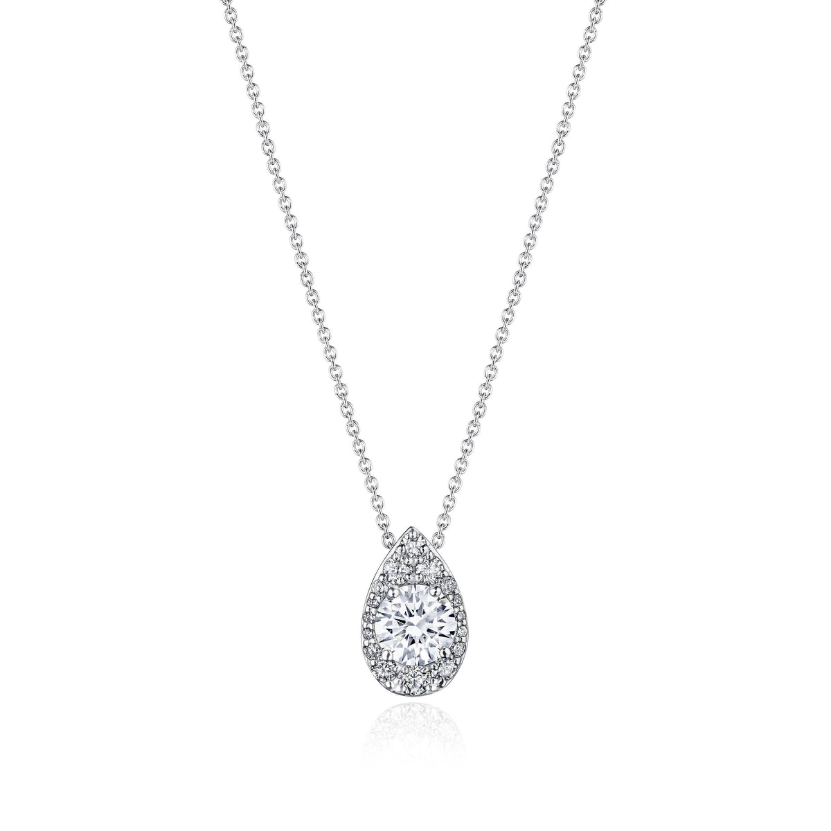 17" Pear Bloom Diamond Necklace