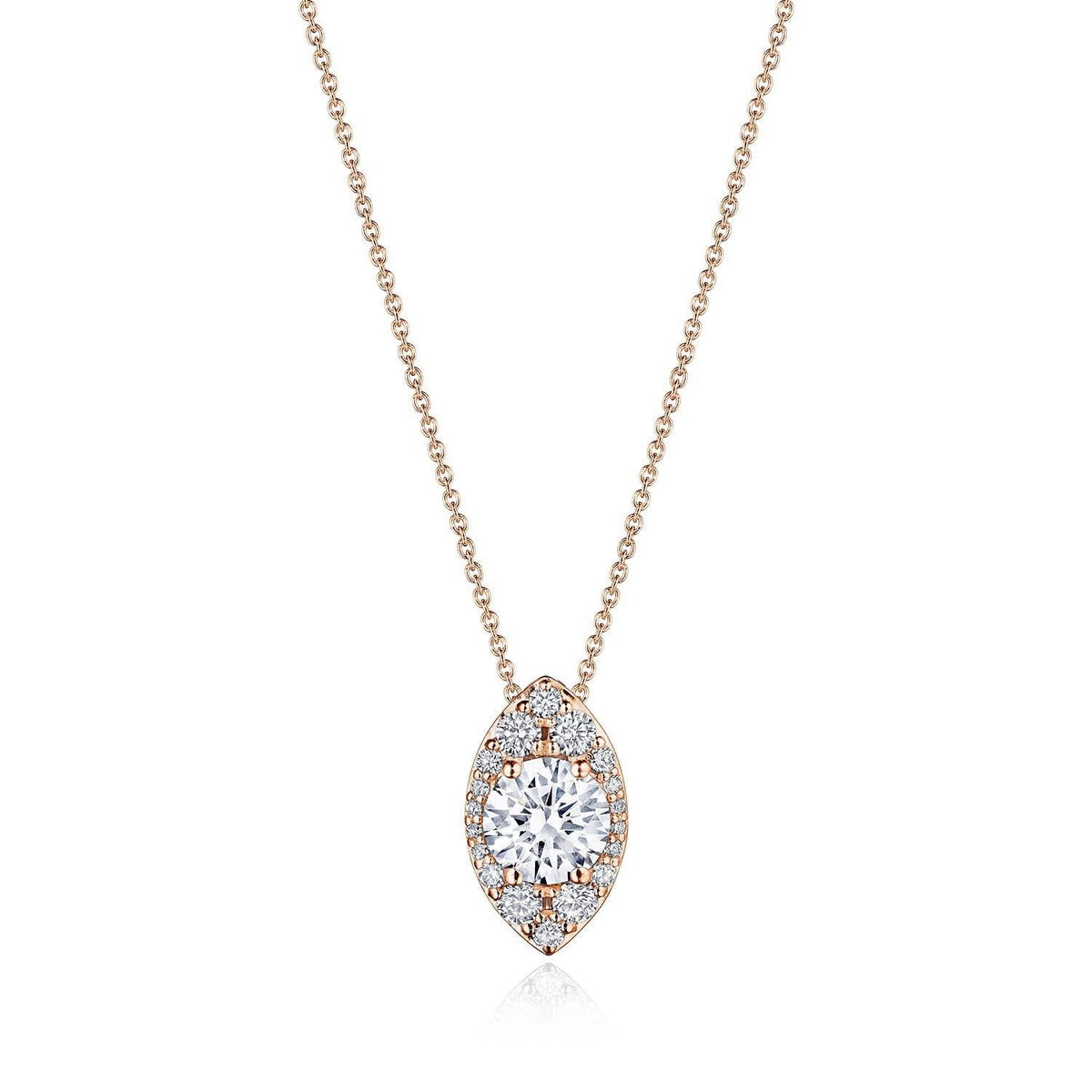 17" Vertical Marquise Bloom Diamond Necklace