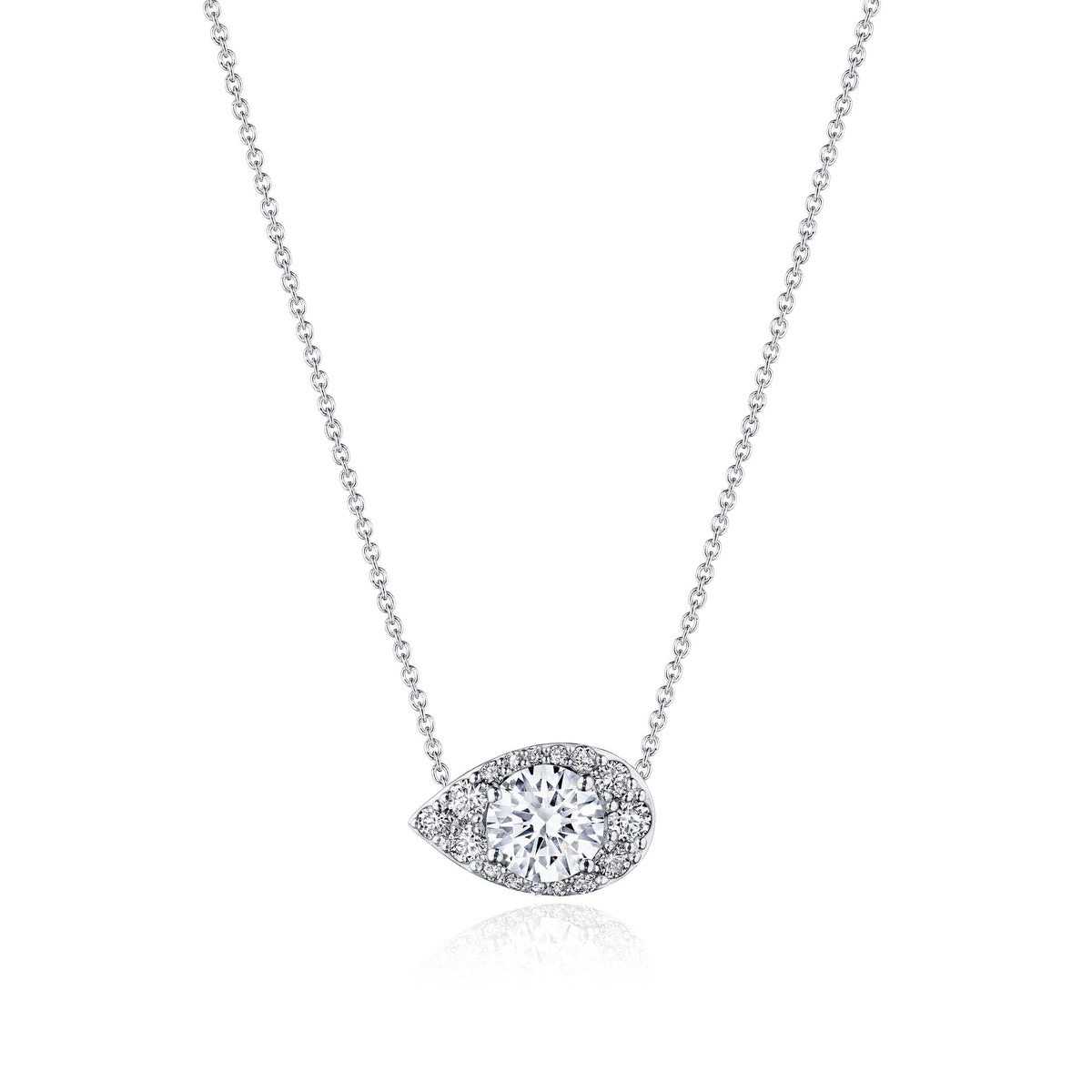 17" Pear Bloom Diamond Necklace