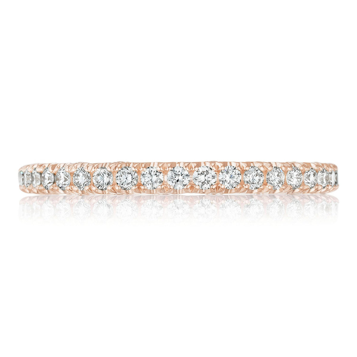 French Pav�� Diamond Wedding Band - 2mm
