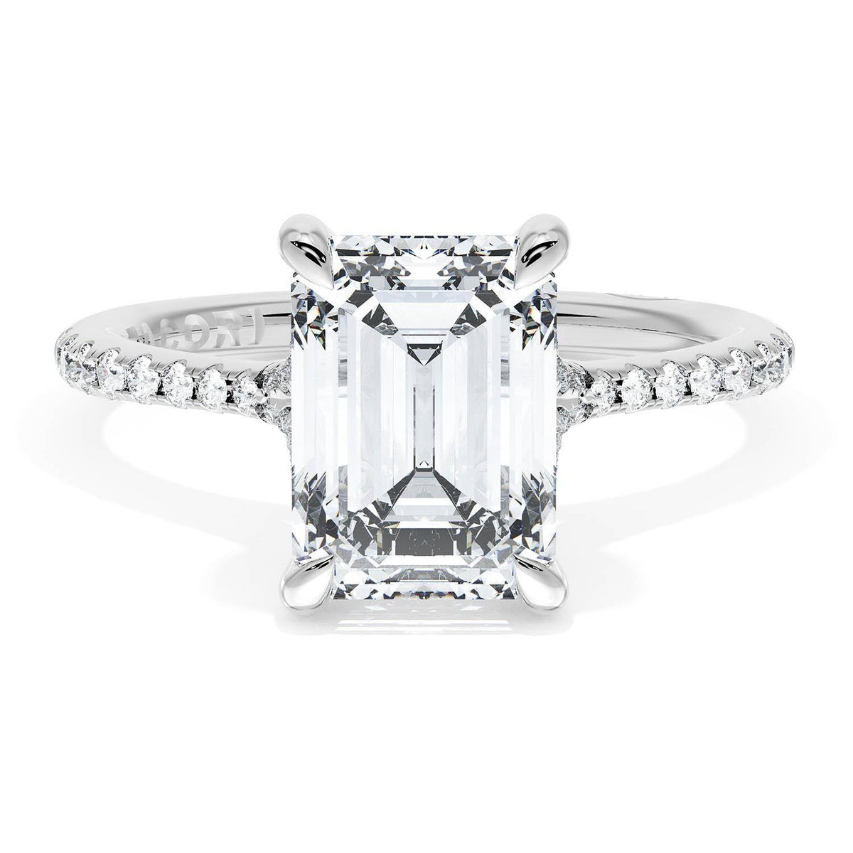 Emerald Solitaire Engagement Ring