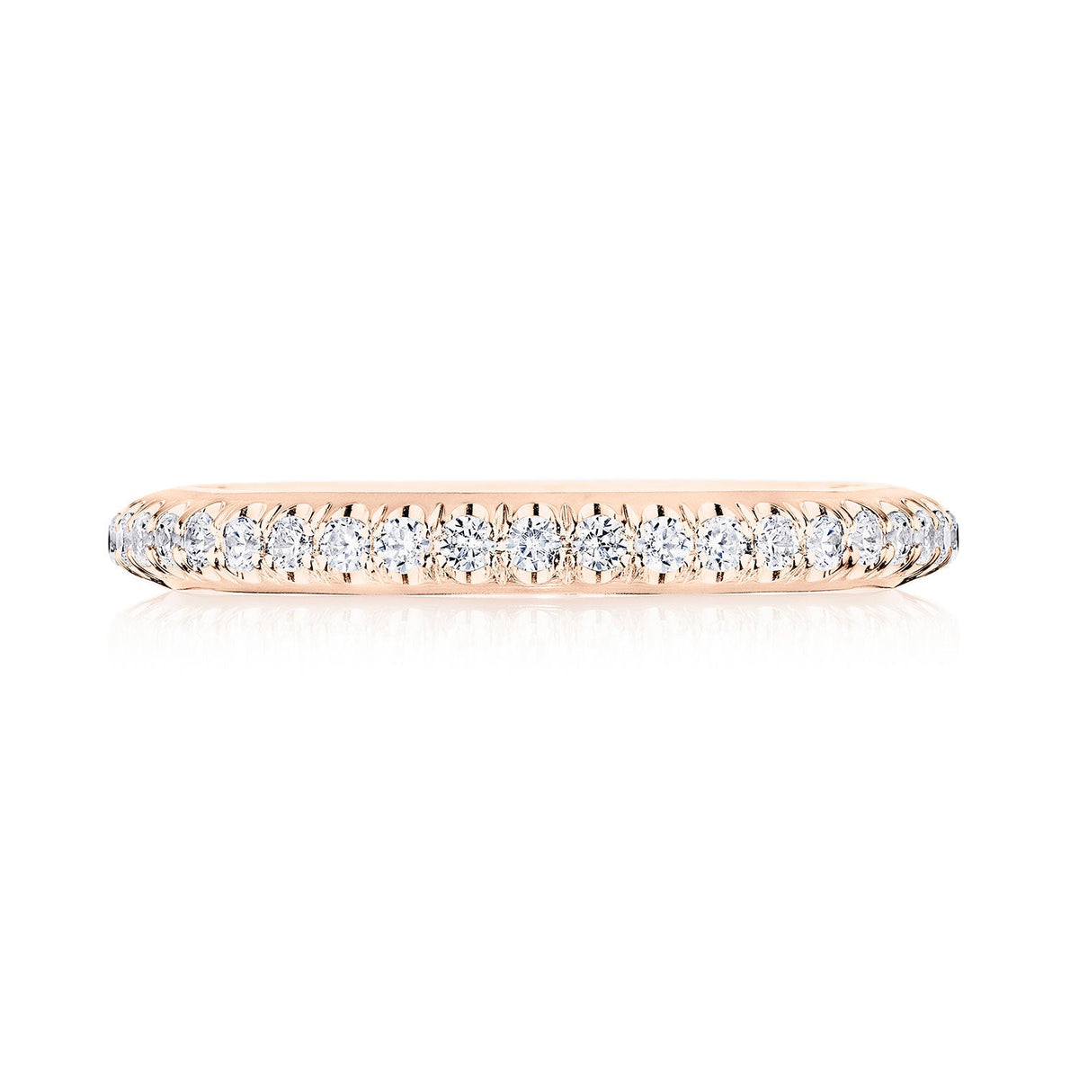 Single Row Pav�� Wedding Band