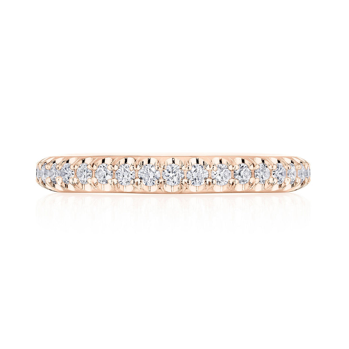 Single Row Pav�� Wedding Band