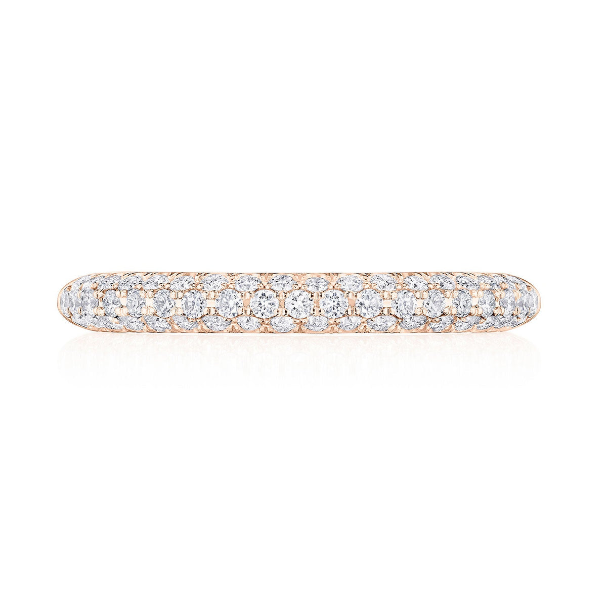 Triple Row Pav�� Wedding Band
