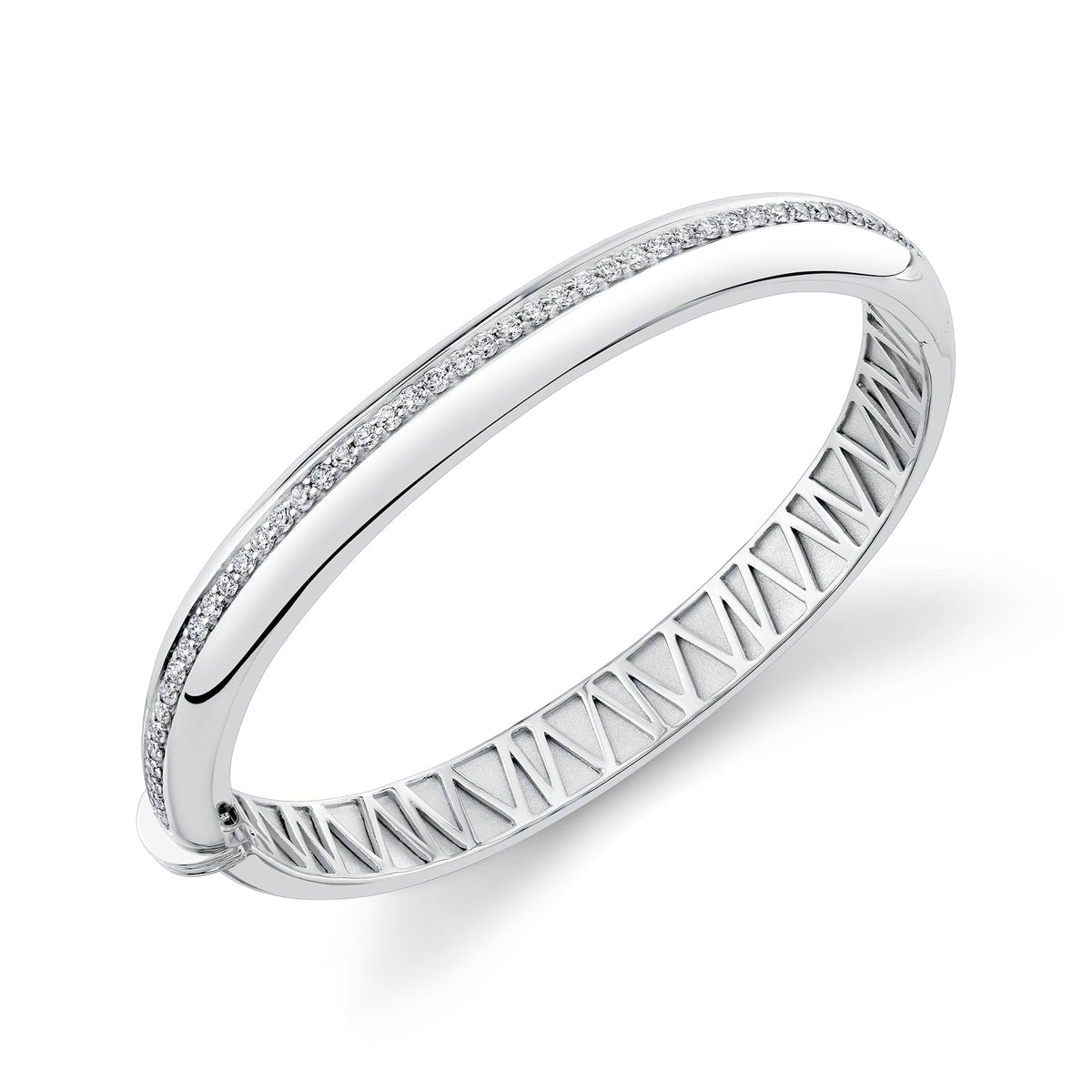 MICHAEL M Bracelets Silver / Small Silver Orb Split Hinged Bracelet S-BR525S-H