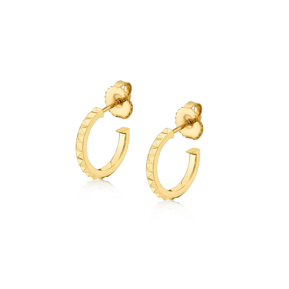 MICHAEL M Earrings 14K Yellow Gold Foundation Huggie Hoops ER376