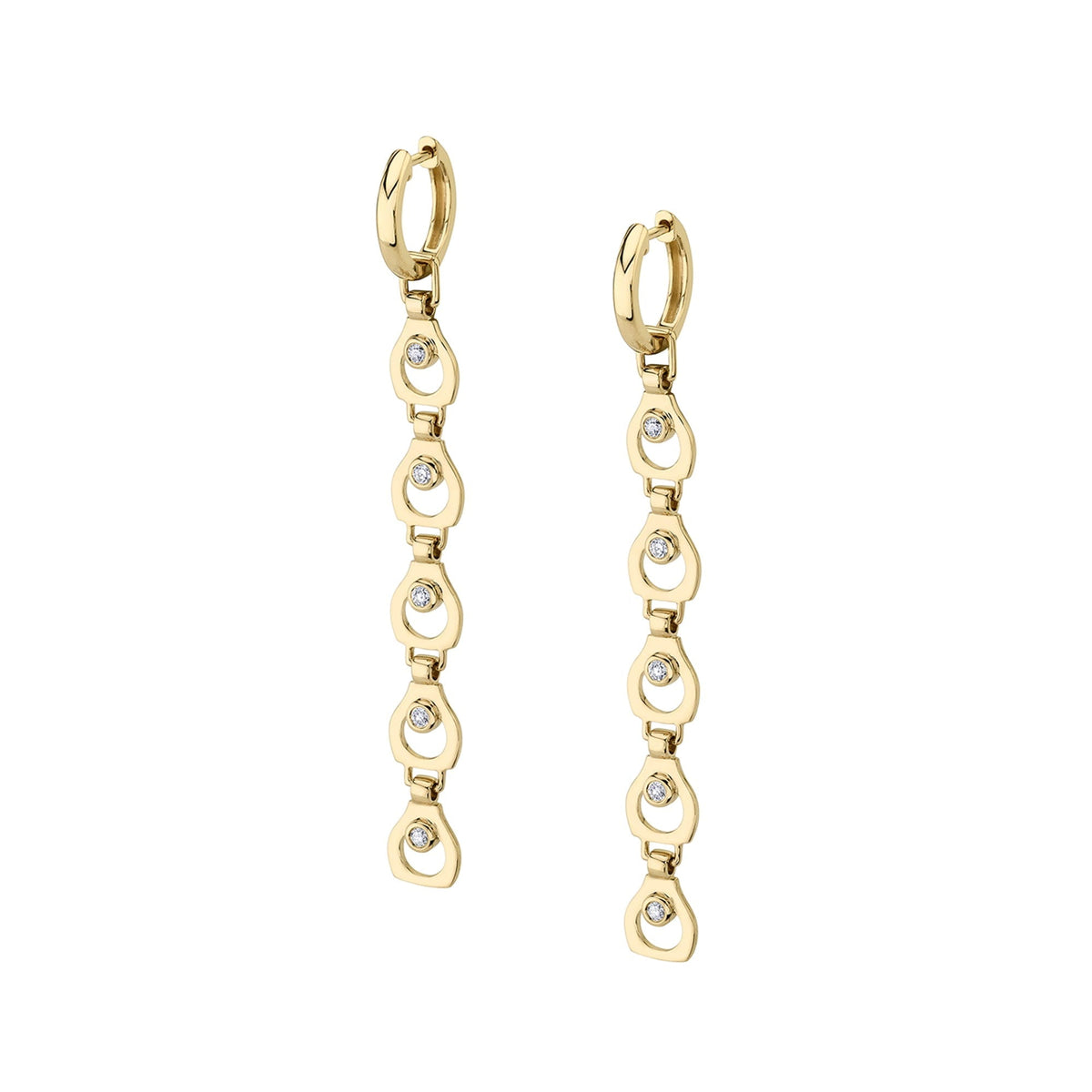 MICHAEL M Earrings 14K Yellow Gold Signature Drop Earrings ER433YG