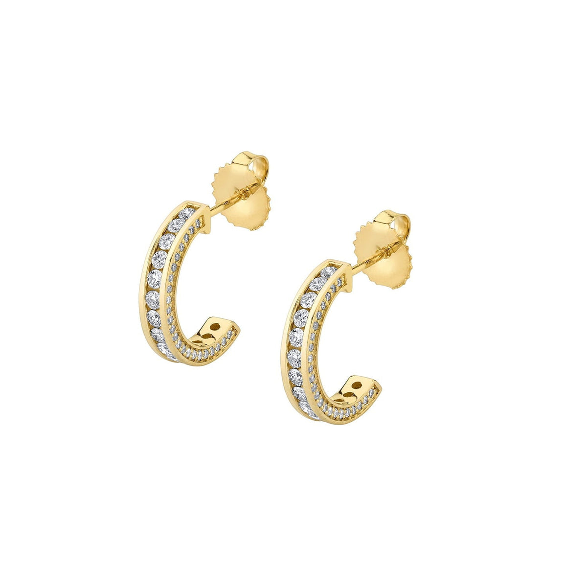 MICHAEL M Earrings 14K Yellow Gold Stella Huggies ER446-14KYG