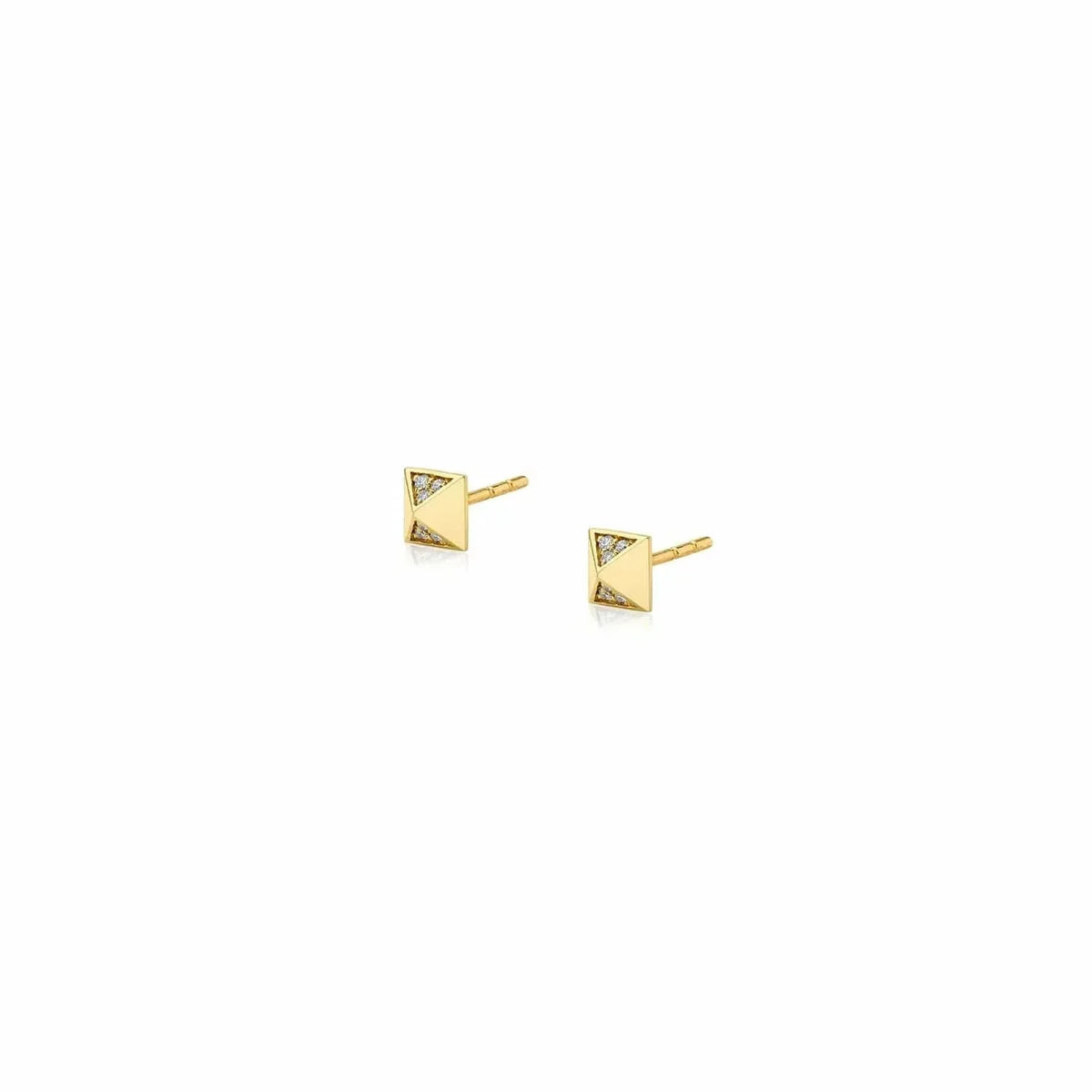 MICHAEL M Earrings Foundation Pyramid Stud Earrings