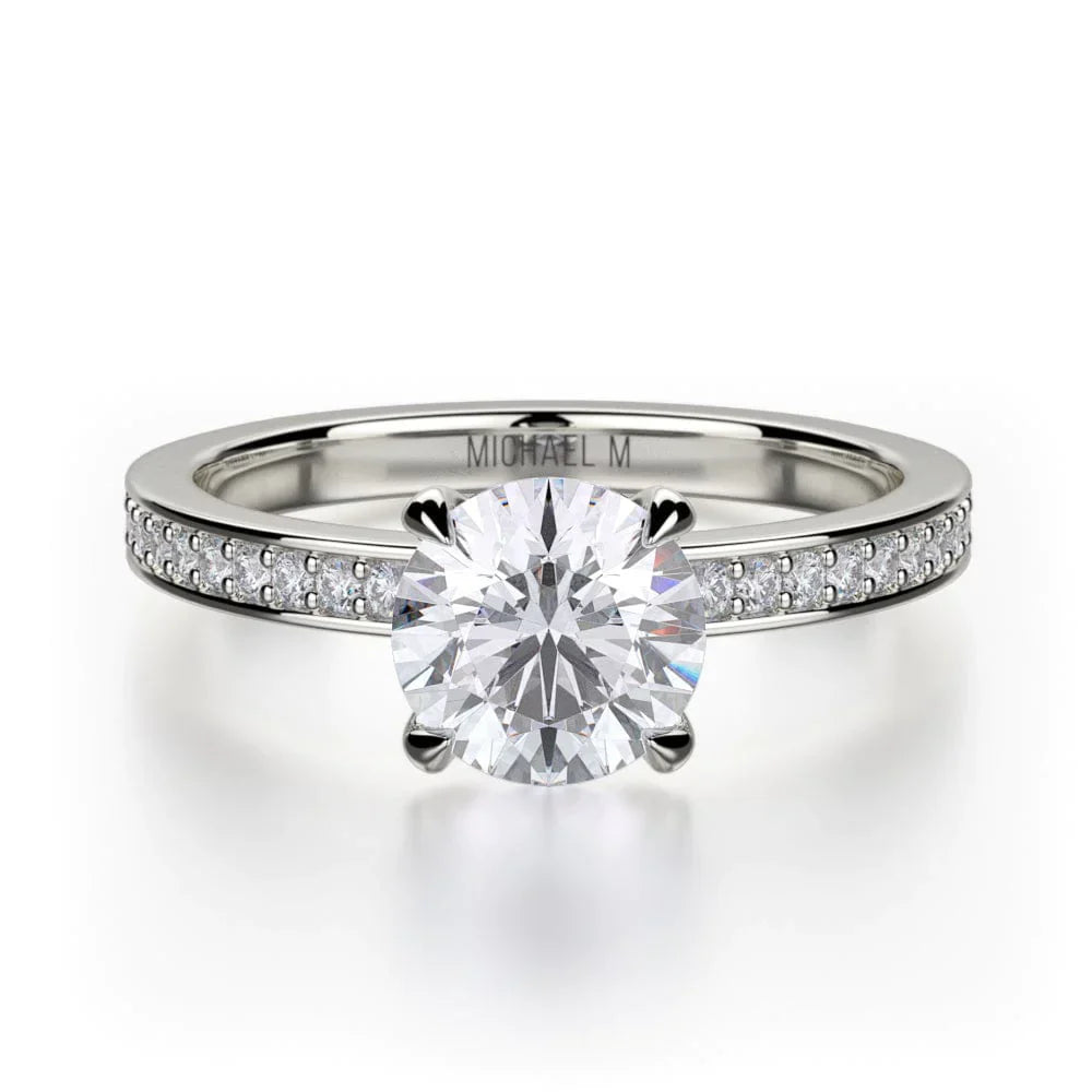 Michael M Pav�� Round Engagement Ring