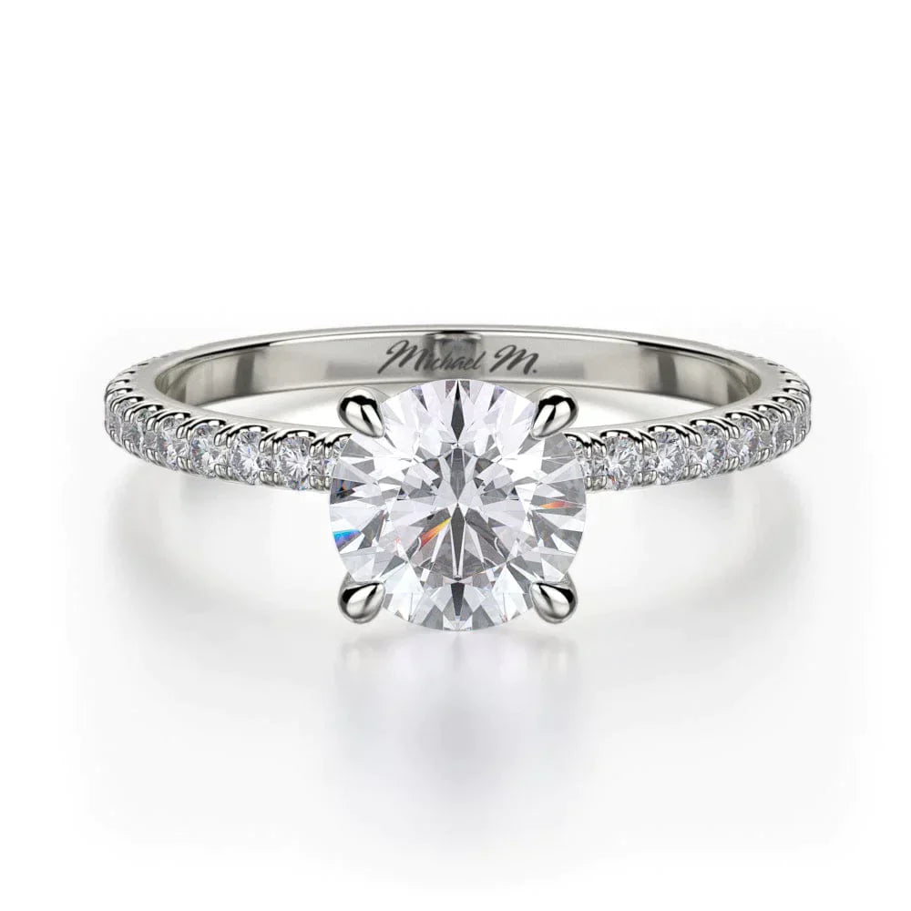 MICHAEL M Engagement Rings 18K White Gold Crown R706-1 R706-1WG