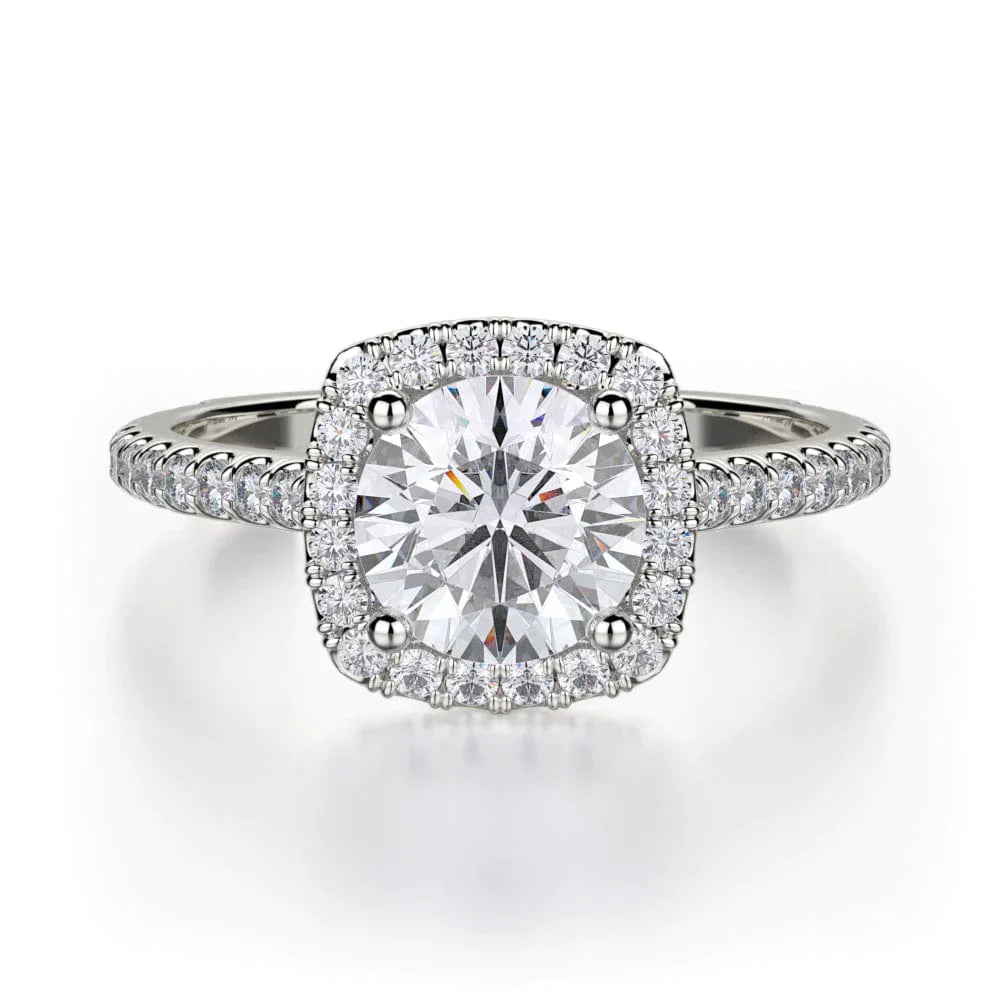 MICHAEL M Engagement Rings 18K White Gold Europa R539S-1 R539S-1WG