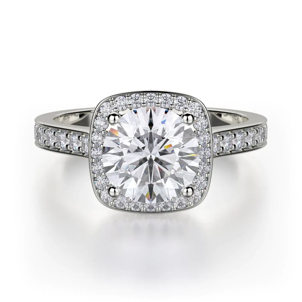 Michael M Pav�� Round Engagement Ring