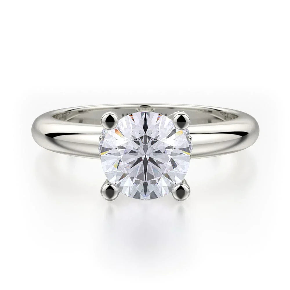 Michael M Solitaire Round Engagement Ring