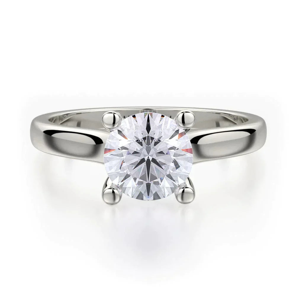 MICHAEL M Engagement Rings 18K White Gold Love R519-1 R519-1WG