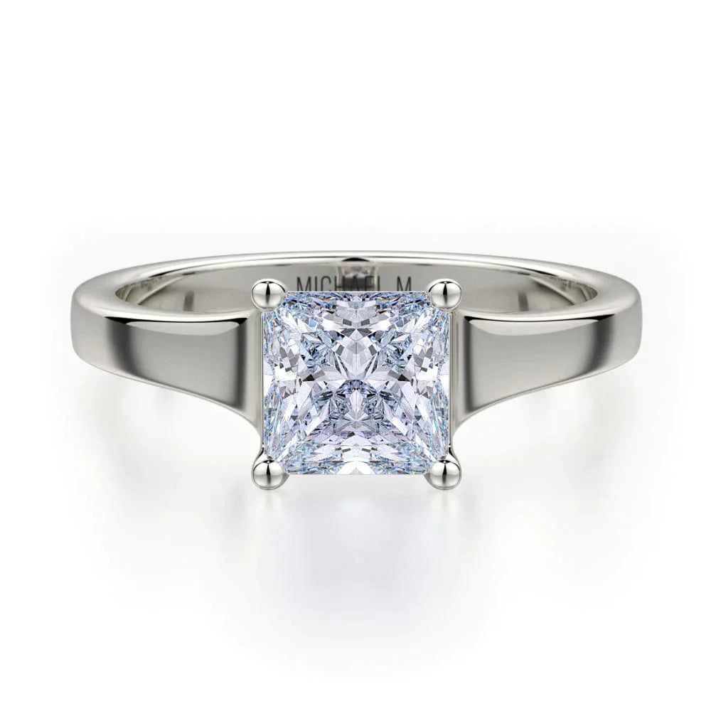 MICHAEL M Engagement Rings 18K White Gold Love R522-1 R522-1WG