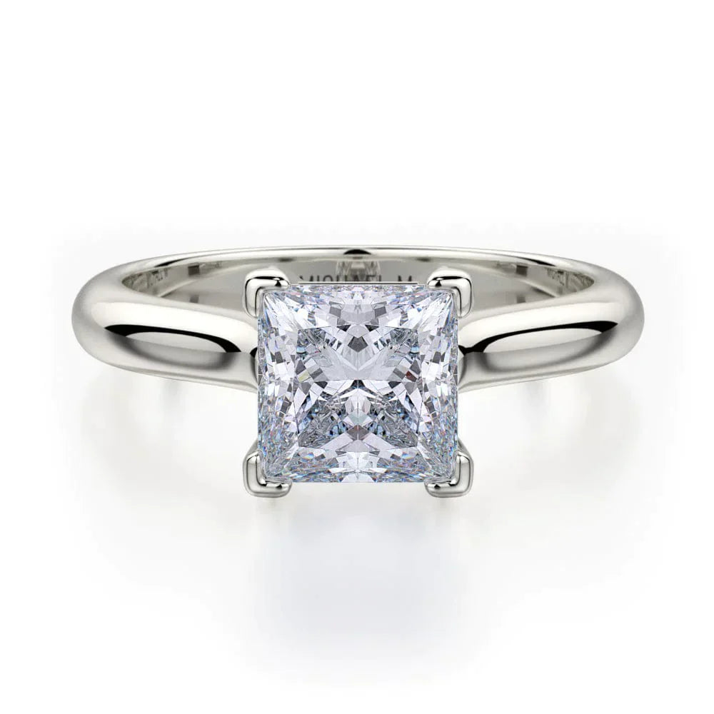 MICHAEL M Engagement Rings 18K White Gold Love R523-1 R523-1WG