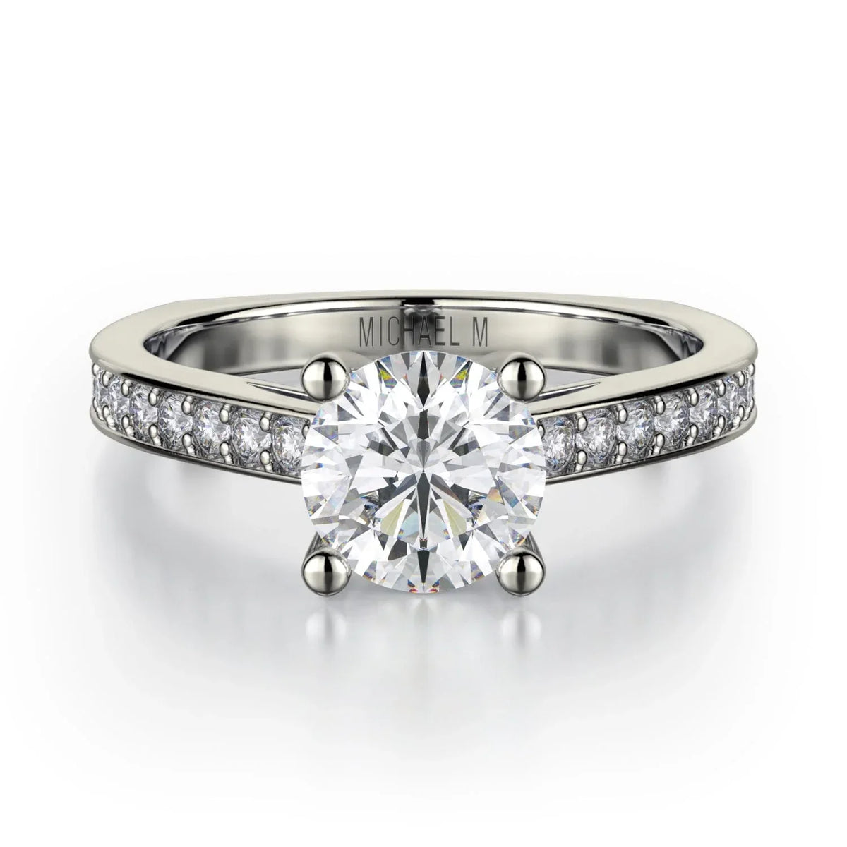 Michael M Round Engagement Ring
