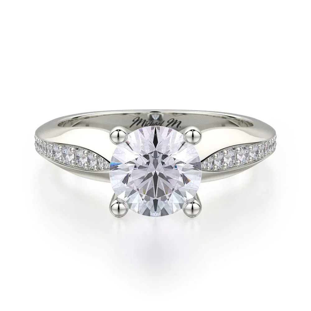 Michael M Pav�� Round Engagement Ring