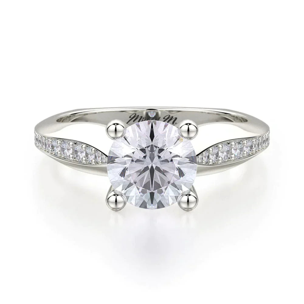 MICHAEL M Engagement Rings 18K White Gold Monaco R651-1 R651-1WG