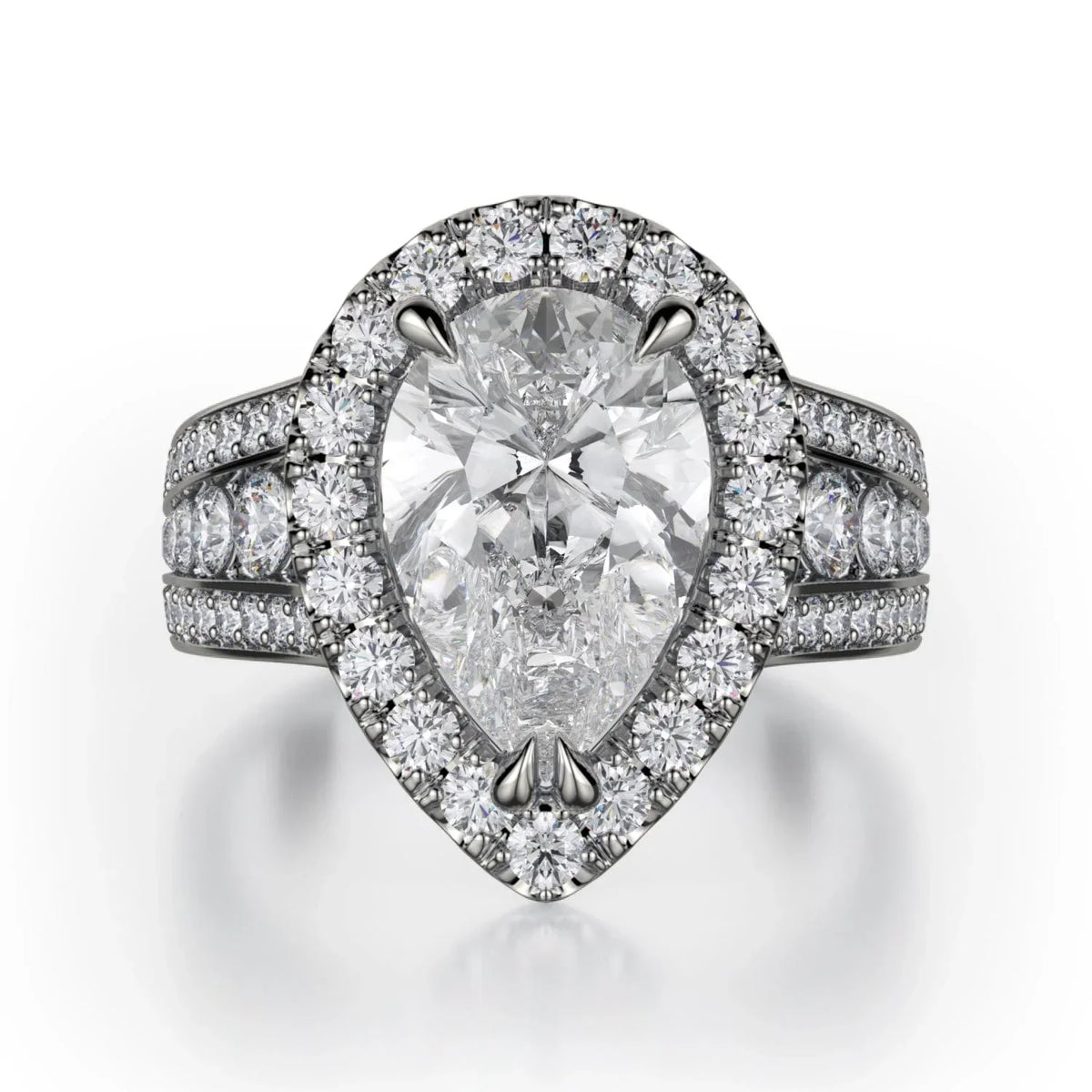 MICHAEL M Engagement Rings 18K White Gold Stella R766-2 R766-2WG