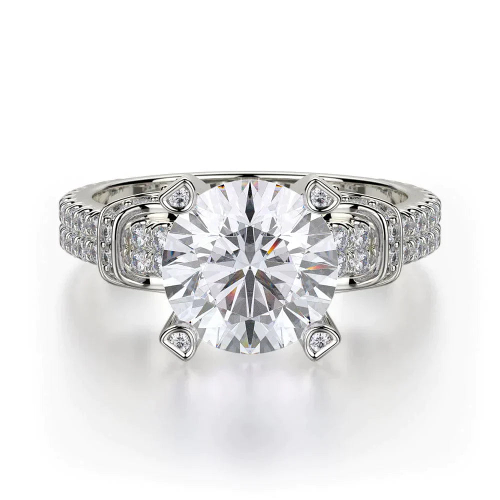 MICHAEL M Engagement Rings White Gold Europa R674-2 R674-2WG