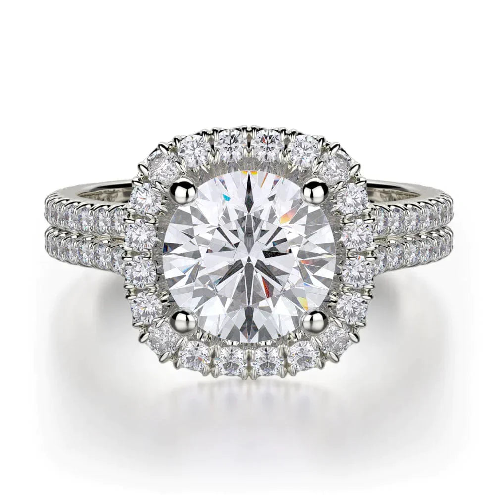 MICHAEL M Engagement Rings White Gold Europa R688-1 R688-1WG