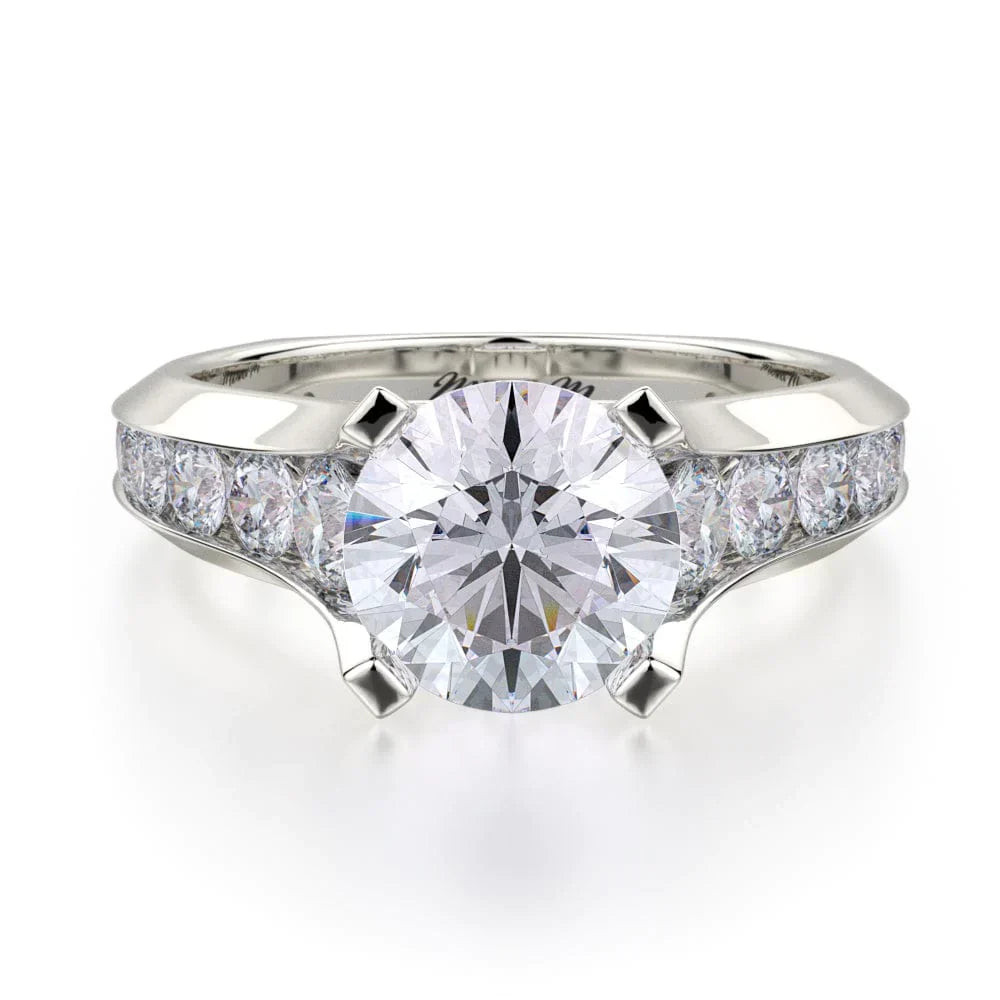 MICHAEL M Engagement Rings White Gold Strada R687-2 R687-2WG