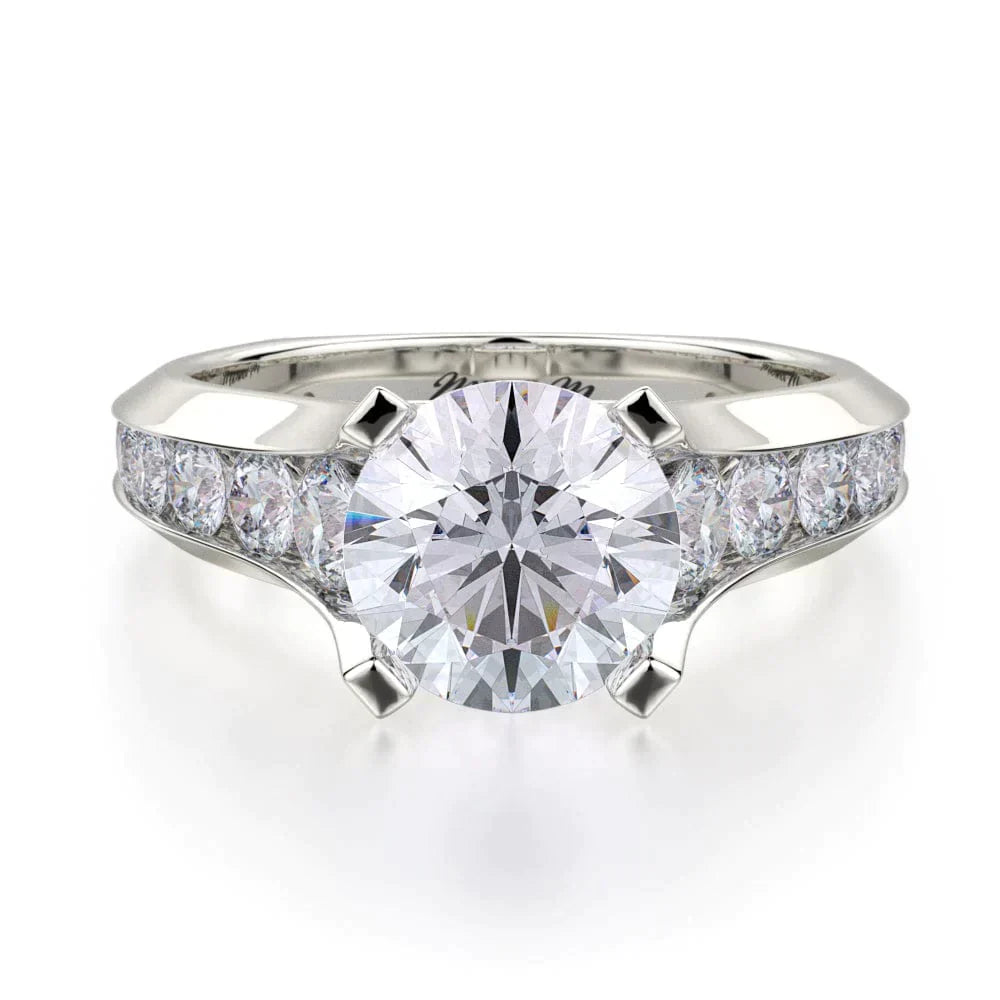 MICHAEL M Engagement Rings White Gold Strada R687-2 R687-2WG