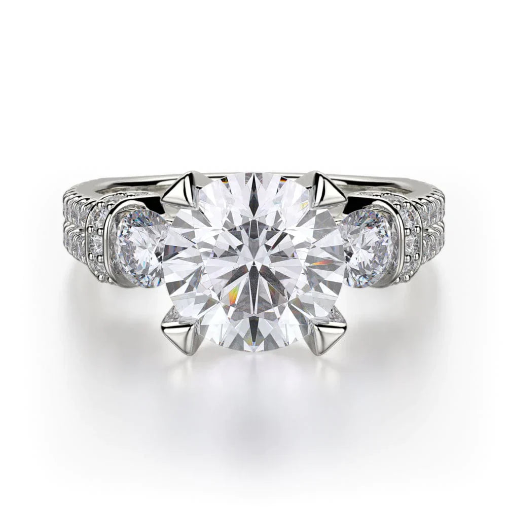 MICHAEL M Engagement Rings White Gold Trinity R475-2 R475-2WG